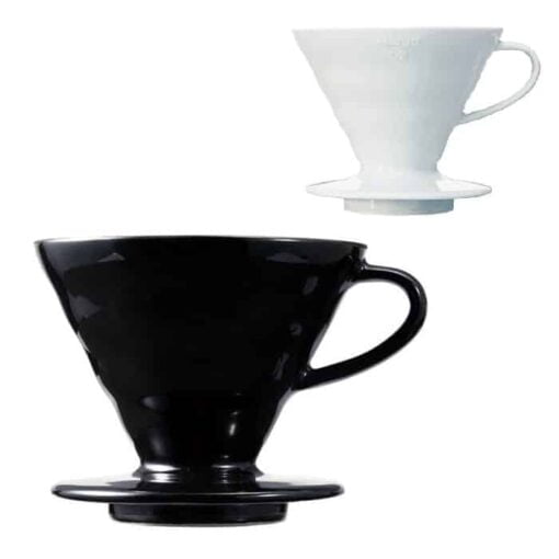 HARIO Coffee Dripper Ceramic V60 TIP-02 alb sau negru